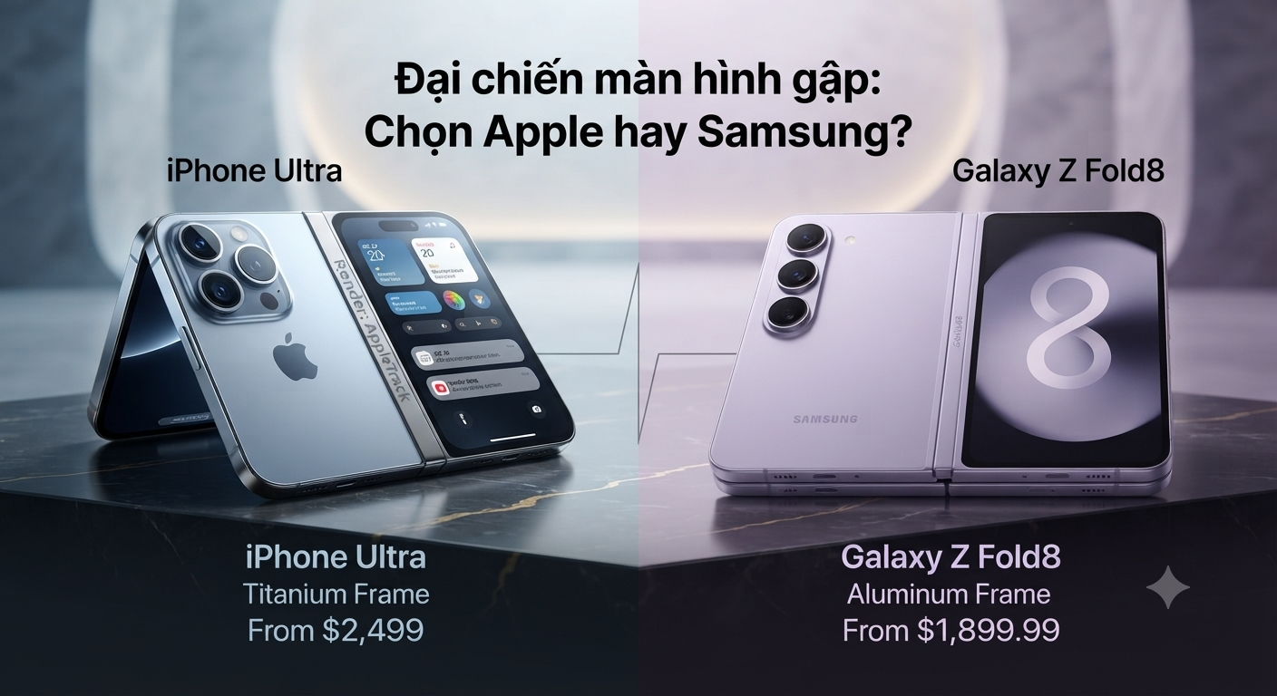 Cuộc Đọ Sức Giữa iPhone Ultra và Galaxy Z Fold8: Đẳng Cấp Công Nghệ và Giá Cả