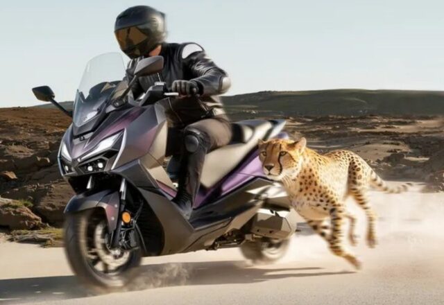 SYM JEPARDO 300: Maxi-scooter 278cc với Cornering ABS, camera kép và kết nối TFT