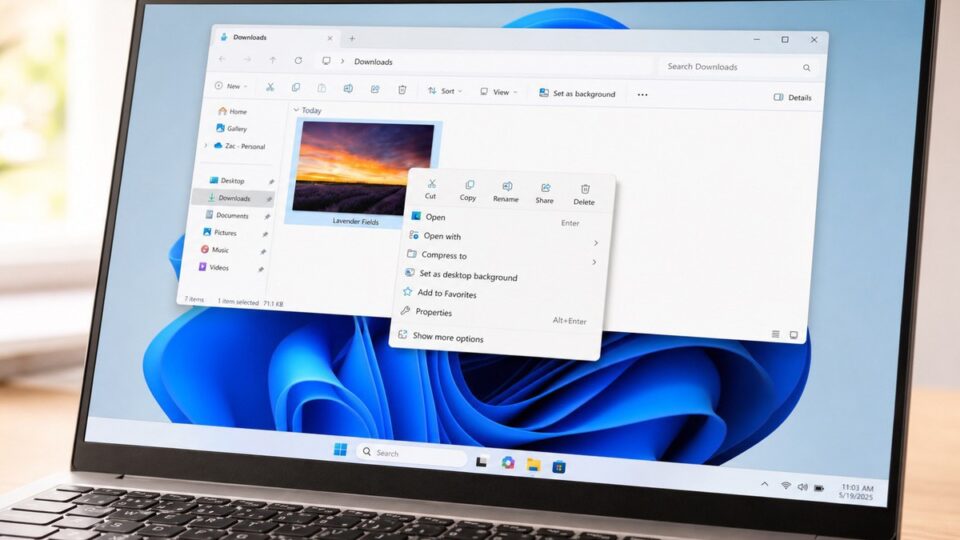 Windows 11 thu gọn menu chuột phải: Microsoft trao quyền tinh chỉnh, giải quyết vấn đề chậm và lộn xộn
