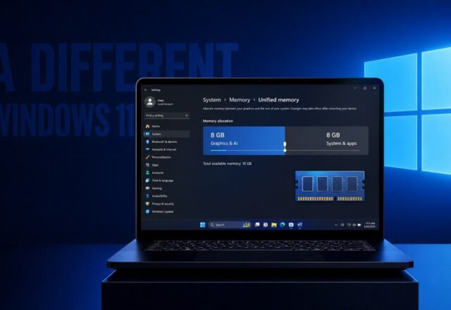 Windows 11 cho phép ‘khóa’ phần RAM cho GPU và AI: cách Microsoft thử nghiệm quyền kiểm soát bộ nhớ