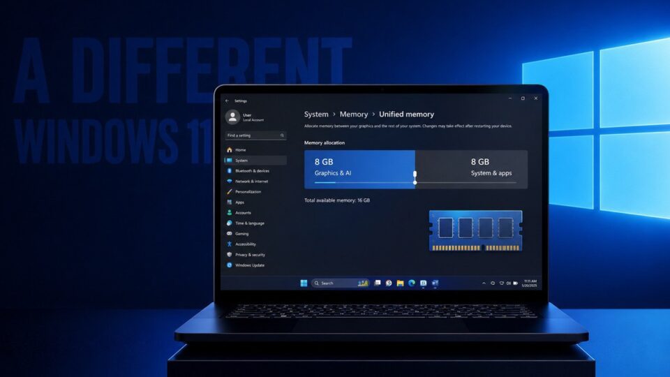Windows 11 cho phép ‘khóa’ phần RAM cho GPU và AI: cách Microsoft thử nghiệm quyền kiểm soát bộ nhớ