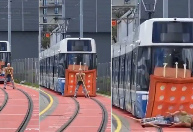 Zurich thử nghiệm túi khí gắn bên ngoài cho tàu điện nhằm tăng an toàn hành khách