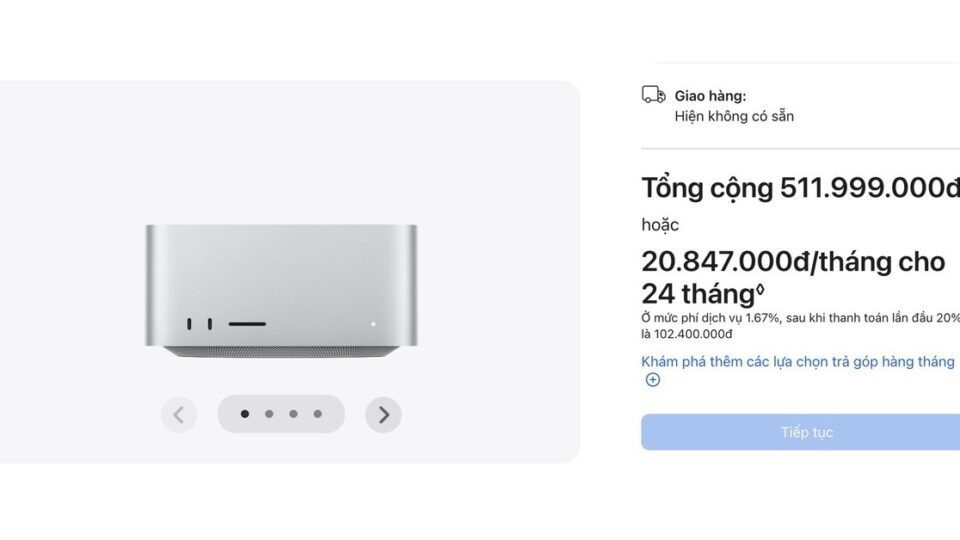 Mac Studio M5: vì sao cấu hình cao nhất đẩy giá đến nửa tỷ ở Việt Nam