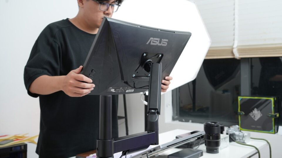 HyperWork P1 Single: Lựa chọn arm màn hình giá rẻ cho bàn làm việc nhỏ